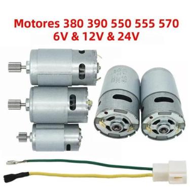 Imagem de Carro Elétrico Infantil Com Motor DC De Alta Potência 550 RS390 RS380 