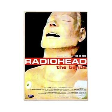 Imagem de Pôster Vintage De Personagens De Bandas De Rock Radiohead, Adesivo Art