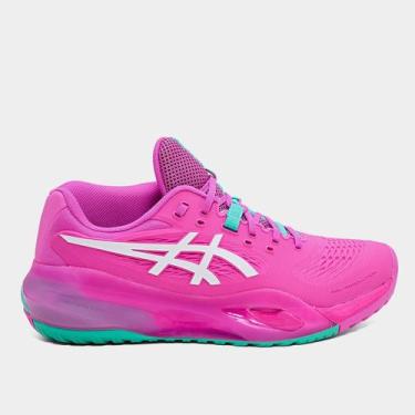 Imagem de Tênis Asics Gel Resolution Masculino, Rosa, Branco, 42