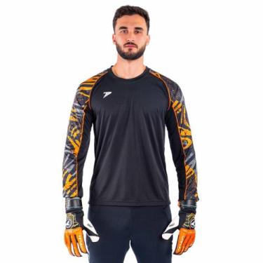 Imagem de Camisa Poker Goleiro ML Sublimada Defender -, Preto, G