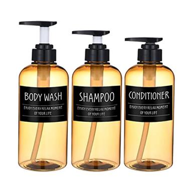 Imagem de NC 3 Unidades de Espuma Dispensadora de Sabão E Loção Frasco Bomba de Xampu - Yellow-BL Tag-500ml, Tamanho real