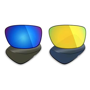 Imagem de 2 pares de lentes polarizadas de substituição da Mryok para óculos de sol Oakley Drop Point – Opções