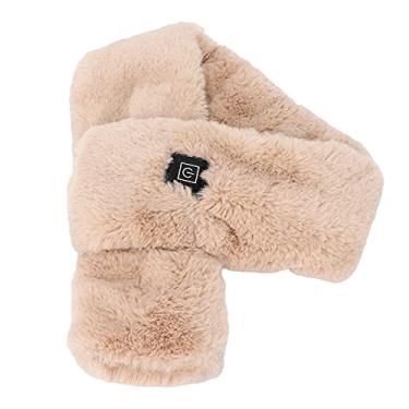 Imagem de Lenço aquecido, fácil de operar, um interruptor de chave promove a circulação de sangue lenço de pescoço USB para pescoço(Camelo)