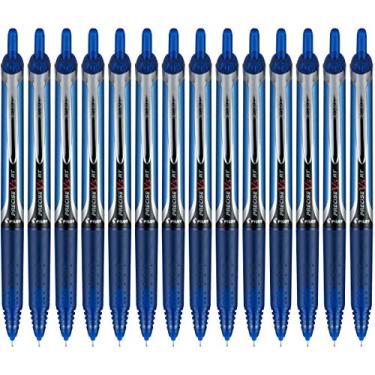 Imagem de Pilot, Canetas esferográficas precisas V5 RT recarregáveis e retráteis, ponta extrafina, 0,5 mm, azul, pacote com 14