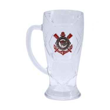 Imagem de Caneca Chopp Vidro Bola Futebol 630ml Timão  Corinthians
