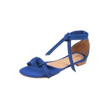 Imagem de Sandália Rasteira Rasteirinha Macerata Nó Amarrar