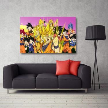Imagem de Quadro decorativo Dragon Ball com Tela em Tecido