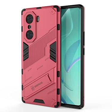 Imagem de BoerHang Capa para Huawei Nova 10 Pro, resistente, à prova de choque, proteção de camada dupla TPU + PC, capa de telefone Huawei Nova 10 Pro com suporte invisível. (rosa)