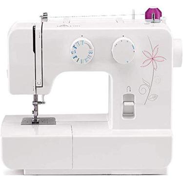 Imagem de Máquina de costura elétrica para adultos, portátil, para uso doméstico, resistente, com pedal, 15 pontos embutidos, faça você mesmo, ferramenta de costura doméstica atualizada
