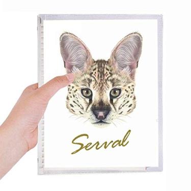 Imagem de Caderno de animais selvagens com orelhas longas e folhas soltas recarregáveis, diário de papelaria
