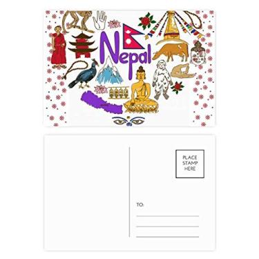 Imagem de Cartão postal de celebração com bandeira nacional de Natal, flor de Natal, cartão postal de bênção