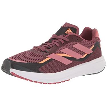 Imagem de adidas Tênis de corrida feminino Sl20.3, Crimson silencioso/vermelho maravilha/laranja feixe, 8