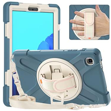 Imagem de ORIbox Corsair Capa para Samsung Galaxy Tab A7 lite [8,7 polegadas] 2021, proteção resistente e resistente, amortecedor 3 em 1 à prova de choque com suporte de 360 °/alça de mão