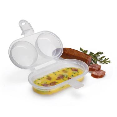 Imagem de Forma De Ovos P/ Fritar E Omeleteira Para Microondas Sem Gordura