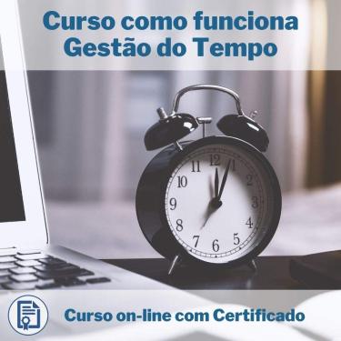Imagem de Curso Online em videoaula de como funciona Gestão do Tempo com Certificado + 2 brindes
