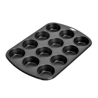 Imagem de Kaiser Molde para muffin 37,5 x 27,6 cm para 12 peças, preto