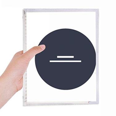 Imagem de Caderno preto branco com folhas soltas e diário recarregável, branco Music