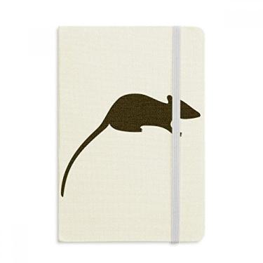 Imagem de Caderno de desenho de animal preto em tecido capa dura diário clássico A5