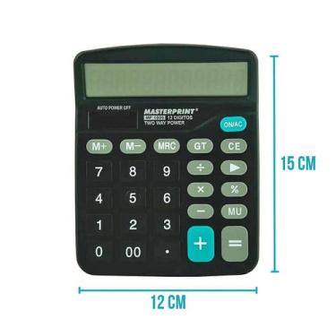 Imagem de Calculadora De Mesa 12 Dígitos Eletrônica Mp1086 Masterprint
