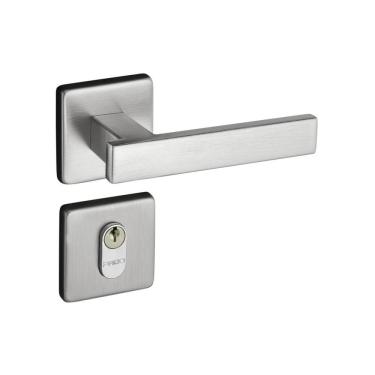 Imagem de Fechadura 408 Roseta Quadrada Máquina 55 Cromo Acetinado Externa Pado