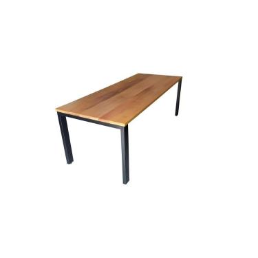 Imagem de Mesa de Jantar Madeira Metal Estilo Industrial 2,60x100 Luxo