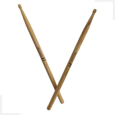 Imagem de Par De Baqueta Bateria 2B Madeira LA SPECIAL Hickory LA2BW