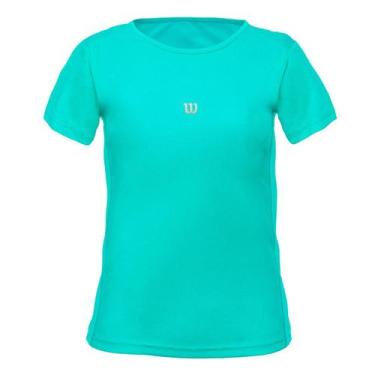 Imagem de Camiseta Infantil Core Ii Verde Água - Wilson
