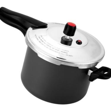 Imagem de Panela Pressão 4,5l Antiaderente Fechamento Externo Premium - Cinza