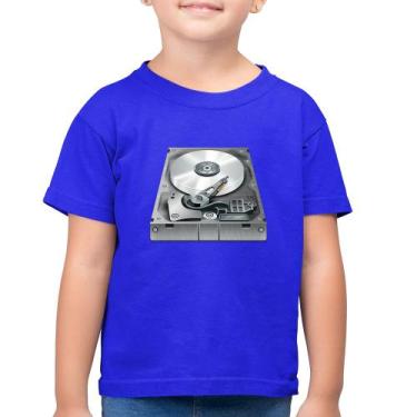 Imagem de Camiseta Algodão Infantil Disco Rígido Hd - Foca Na Moda