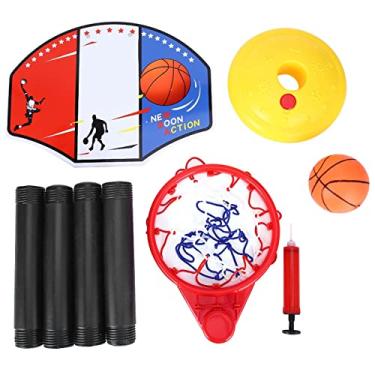 Imagem de Conjunto De Basquete Em Miniatura Portátil Ajustável, Presente Perfeito Para Brinquedos Esportivos Internos E Externos, Cesta De Basquete Interna Para Porta, Conjunto De Cesta De Basquete Infantil