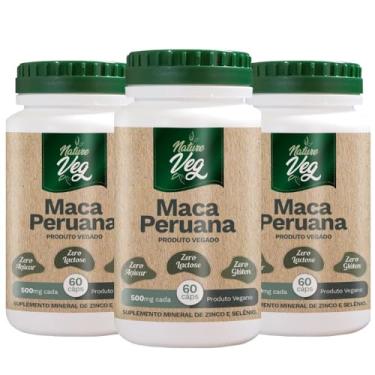 Imagem de Kit 3 Maca Peruana + Selênio + Zinco (Produto Vegano) 60 Cápsulas