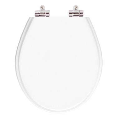 Imagem de Assento Sanitario Poliester com Amortecedor Ravena Branco para bacia Deca