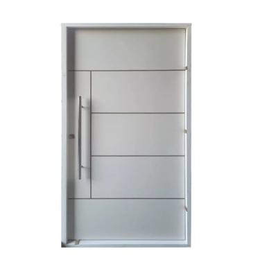 Imagem de Porta Pivotante De Madeira Branca Atenas 2,10x1,02 Lado Direi