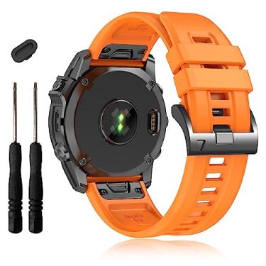 Imagem de EZMVZKU Pulseiras de 26 mm Easyfit para Garmin Fenix 8 AMOLED 51 mm/7X/7X Pro Sapphire Solar Watchands de substituição para Fenix 6X/6X Pro/5X/5X Plus/Enduro 3/2/epix Pro/Descent Mk3i/Tactix 8 AMOLED