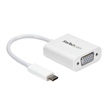 Imagem de StarTech. Com adaptador USB-C para VGA - branco - 1080p - conversor de vídeo para o seu MacBook Pro/projetor/tela VGA (CDP2VGAW)