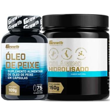 Imagem de Omega 3 75 Caps + Colágeno Em Pó 150G Growth Supplements