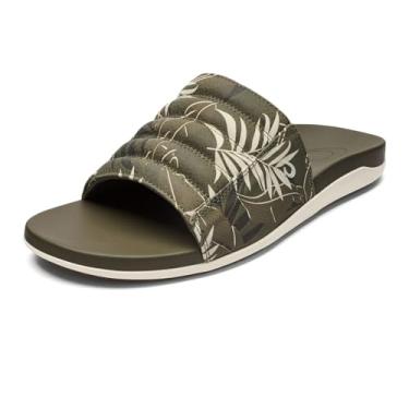 Imagem de OLUKAI Sandália masculina Maha 'Olu, sapato impermeável, uso o dia todo e ajuste confortável ultramacio, Hunter/Aloha, 47