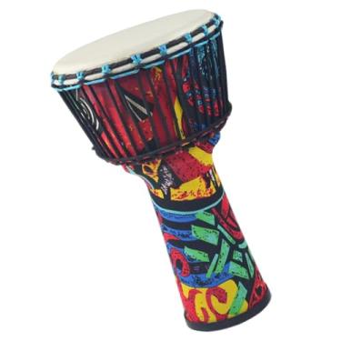 Imagem de Djembe Instrumento Pandeiro De Pele De Carneiro Leve Em PVC De 8,5 Polegadas Ajustável Tambor Africano Adulto Tambor africano Profissional (Color : C)
