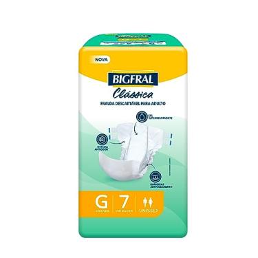 Imagem de Fralda Adulto Bigfral Clássica G 7 Unidades