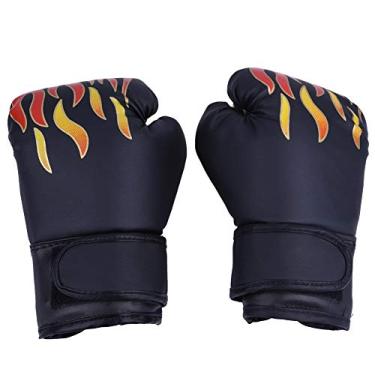 Imagem de Luvas De Boxe Para Crianças, Luvas De Luta Para Crianças Em 3 Cores, Luvas Respiráveis ​​de Kickboxing Para Crianças Em Material Pu Para Boxe, Boxe De Chute(Preto)