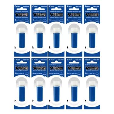 Imagem de Kit 10 Pilot Refis V-board Master Azul