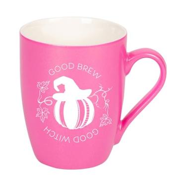 Imagem de Elanze Designs Caneca de café Good Brew Good Witch Princess Rosa 283 g New Bone China