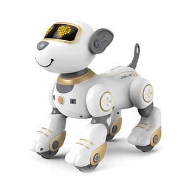 Imagem de Cachorro Robô Inteligente, Smart Robot Dog, Cão Robô Dançarino Com Comando de Voz Programável, Sensível ao Toque e musical (Dourado)