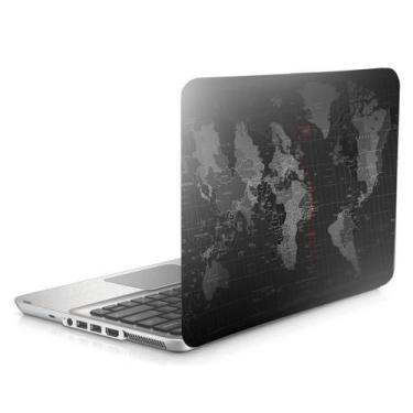 Imagem de Skin Adesivo Protetor Para Notebook 15" Mapa Mundi D1 - Skin Zabom