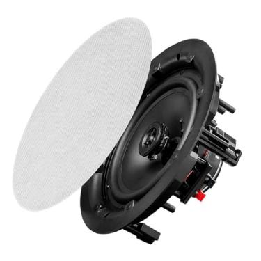 Imagem de Par de alto-falantes de teto OSD de 20 cm 120 W, grade magnética sem corte, tweeter giratório, grade pintável ACE800