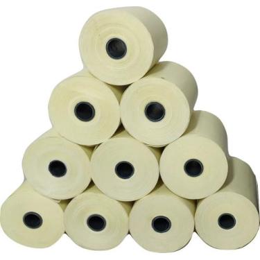 Imagem de 10 Bobina Termica 80x40 Amarela 80mm - DC Automação