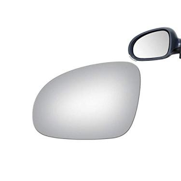 Imagem de Vidro espelhado WLLW de substituição e adesivo para VW R32 Passat Rabbit Jetta GTI EOSWLLW Driver Side cinza VD-ML-0027