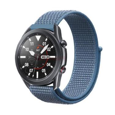 Imagem de Pulseira De Nylon Para Galaxy Watch 3 45mm Cor Azul - 123smart