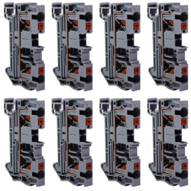 Imagem de Kit Borne Mola Fotovoltaico Cinza  Cabo 4,0mm 32A 800V - SIBRATEC, 10 