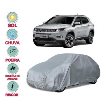 Imagem de Capa cobrir carro Compass 100% Impermeável Proteção Total Bezzter